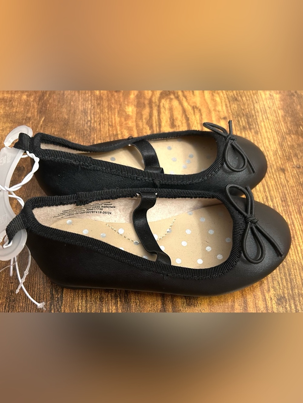 Toddler Girls' Nora Slip-on Ballet Flats - Cat & Jack™ Black Size 7T - Picture 4 of 7